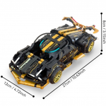 500 osaline v&otilde;idus&otilde;iduauto ehituskomplekt lastele, STEM 1:18 Tehnoloogia Sportauto Kollektsioon Mudel Telliskivi M&auml;nguasjakomplekt With Gift Box
