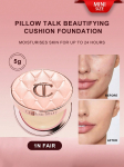 Charlotte Tilbury 1C Fair Pillow Talk Cushion 5g Kaunistav s&auml;rav aluskreem mini 1N FAIR white