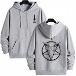 Deemonlik Prindi Meeste Hupparid 2025 Streetwear Gooti Saatanlik Dressipluus 666 S&uuml;mbol Mehelik S&uuml;gis Talv Pullover Vabaaja Topp Treeningriided S