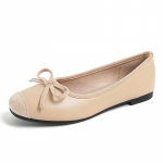 Uued prantsuse temperamendiga Bowknot v&auml;rviga sobivad kandilise varbaga madala suuga naiste kingad suveks 43 pruun