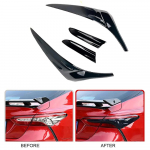 ABS Smoke Black Rear Tail Lamp Shade Cover Trim Light Hoods for Toyota Camry 8th eight-generation 2018- Decoration Trim