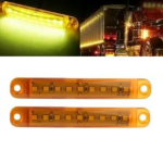 LED-m&auml;rgutuli kollane 24V poolhaagisele &ndash; k&uuml;lgm&auml;rgistustuli kabiinile veoautole, bussile, kaubikule, haagissuvilale, paadile (2 TK) merevaigukollane