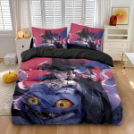 3 tk K-popi deemonik&uuml;ttide teemaline voodipesukomplekt &Uuml;he-/Kahekohaline/T&auml;iskasvanu/Kuninganna/Kuninga suurusega Huntrix K-popi kingitus lastele K-popi deemonik&uuml;tid Lapsed Duvet Cover Set&EU Single(135x200cm)