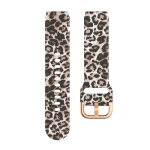 Klassikaline 18 mm kellarihm Garmin Venu 2S jaoks K&auml;ev&otilde;ru Prinditud Leopard Sport Silikoonist Randmerihm Garmin forerunner 255S jaoks Rihma Tarvikud 18MM black