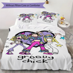 Groovy Kana Multikas Muster Voodipesu Tekikott Tekikoti Kate Padjap&uuml;&uuml;r Kodu Kaunistus S&uuml;nnip&auml;evakingitus (1 * tekikott + 2 * padjap&uuml;&uuml;r ilma t&auml;idiseta)52 135x200cm