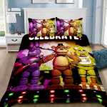 3D prinditud Freddy F-Fnaf Voodipesukomplekt Five Nights Tekikate Komplekt Padjap&uuml;&uuml;ridega 3 tk Tekikate Magamistoa Kaunistus EU Single(135*200cm)3pcs