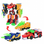 3 IN 1 Mini Force V Rangers Muunduv Auto Robotiks M&auml;nguasjad Tegevuskujud Mini Force X Deformatsioon Dinosaurus Robot M&auml;nguasi