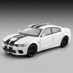1:32 Dodge Charger SRT Super Sportauto Sulamist Valatud Mudelauto K&otilde;rge Simulatsioon Kodu Kaunistus Ehted Puhkuse Kingitus S&otilde;ber valge