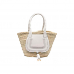 Chloe reljeefne logo v&auml;ike nahast &otilde;la-crossbody k&auml;ekott naistele k&auml;ekotid Valge C22SS-728G58101 Basic Set (Bag+Dust Bag)