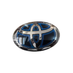 3D auto logo Toyota autoseeriale Corolla Camry RAV4 Esiosa esiv&otilde;re kapott kapoti embleem Tagumine sabaosa kaitseraua pagasiruumi m&auml;rk 11cmX7.5cm gray