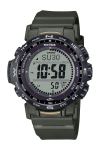 Casio Pro Trek Climber Line P&auml;ikesetoitega Raadiojuhitav Plastikust Kell, Biomassi Khaki V&auml;rvi, PRW-35Y-3BJF, Meeste,