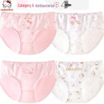 Hello Kitty t&uuml;drukute hingavad puuvillased alusp&uuml;ksid 4-pakk 140
