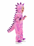 Lapsed poisid Halloweeni cosplay kost&uuml;&uuml;mid Laps teeskleb rohelist triceratopsi dinosauruse kost&uuml;&uuml;mi M&auml;ng Peom&auml;ng Rollim&auml;ng Riietus S pink