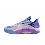 Anta Shock Wave 5 Cushioning, Wear Resistant Low top Basketball Shoes Men's Blue Purple 112511608S-2 44.5