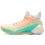 Anta KT4 Klay Thompson, Playoffs The Depth Of A Quiet Stream High top Basketball Shoes Men's White Red Yellow Green 11921101-3 39