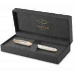 PARKER Sonnet Premium Silver Mistral GT T&auml;itesulepea Fine 18K Kuldne Kingitus Ametlik Toote number 2119792 Sulepea, Terasotsik, Terasotsik, Karbis, Imporditud,
