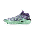 Li Ning Jie Ao 2High Basketball Shoes Men's High top Jade Green/Dragon Court Purple ABFU047-1 43
