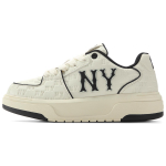 MLB New York Yankees Synthetic Leather Cushioning Lightweight Breathable Low top Skateboard Shoes Unisex Beige 3ASXE035N-50CRL 38.5