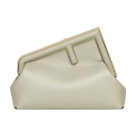 Fendi First Midi &Uuml;legabariidiline F Metallklamber Lambanahast &Otilde;la-Risti-Keha-Kott Naiste kotid Hele-Roheline 8BP137-ABVE-F1K3B Basic Set (Bag+Dust Bag)