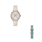 TISSOT Nourishing Ting Kollektsioon Kvartsmehhanismiga Naiste K&auml;ekell 33,17 mm H&otilde;bedane sihver Roostevabast terasest korpus T133.210.26.031.00 Regular Watch Box