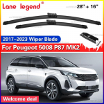 Peugeot 5008 P87 MK2 2017- 2018 jaoks Esiklaasipuhastajad Esiklaasipuhastajad Tuuleklaas Tuuleklaas Aknaharjad 28 +16 Peugeot 5008