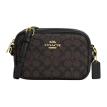 K&auml;ekott Jamie 20 Logoga T&otilde;mblukuga Kunstnahast &Otilde;lakott Crossbody V&auml;ike Naiste kotid P&auml;hklipruun Must CY752-IMXAQ Basic Set (Bag+Dust Bag)