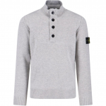 Stone Island &uuml;hev&auml;rviline poollukuga p&uuml;stkraega villane kootud kampsun Unisex kampsun Hall K2S155100040S00A3-V0M64 M
