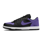 Nike Big Synthetic Leather, Leather Purple Abrasion Resistant Low top Skateboard Shoes Men's Black 355152-016(team1376-) 45 black
