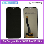 LCD-ekraani ja digitisaatori t&auml;ielik koostis Doogee Blade 10 10 Pro 10 Ultra jaoks gray
