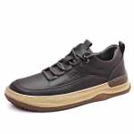 Kvaliteetsed Meeste Ehtsad Nahast Vabaajajalatsid Paksude Taldadega K&otilde;rged Briti Jalan&otilde;ud Meeste V&auml;lismatkamiseks Reisimiseks 38 pruun