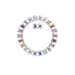 Swarovski Chroma Patchwork Dekoratsioon Kaelakee Naiste kaelakee Mitmev&auml;rviline 5600626 Box (Random Color)