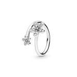 Pandora lihtne karikakra s&otilde;rmus teemantidega Naiste s&otilde;rmused H&otilde;be 191038CZ 4.5 gray