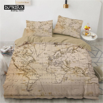 Vintage maailmakaardi tekikott Meres&otilde;idukompassiga voodipesukomplekt Vana kaardiga tekkikate Lastele T&auml;iskasvanutele Kodu kaunistus 150x200cm 3pcs