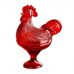 Klaasist Kukk Kommitops Kaane ja K&auml;sit&ouml;&ouml;na Valmistatud Vitraažiga Snack-kauss Dekoratiivne Puuviljakorv Kompvekidele P&auml;hklitele Kodu Elutoa Kaunistus