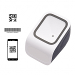 1D 2D QR lauaarvuti v&ouml;&ouml;tkoodiskanneri platvorm k&auml;ed-vabad USB juhtmega v&ouml;&ouml;tkoodilugeja Plug & Play valge