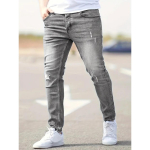 Meeste teksad vabaaja kitsad p&uuml;ksid venivad denimp&uuml;ksid slim fit sirge l&otilde;ikega p&uuml;ksid moekad teksad pliiatsl&otilde;ikega p&uuml;ksid meesteriided XS gray