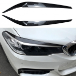 BMW 5. seeria G30 G31 esitulede silmalaud plastikust 2017-2021 s&uuml;simust/l&auml;ikivmust esituled kulmud esitulede silmalaud