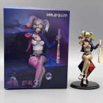 11cm Anime Harley Quinn Istuv Asend PVC Tegevuskujud Baseballiga Display Lauapealne Kaunistus Mudel M&auml;nguasjad Kingitus Kogutav blue