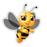 S50412# Various Sizes/Colors Personality PVC Decal A Bee Flying Waterproof Car Sticker on Motorcycle Laptop Decorative 10cm-Longest Side yellow