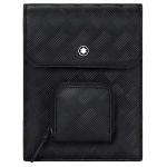 Montblanc Style 3.0 Seeria Br&auml;ndi Logo Reguleeritav &Otilde;larihm Reljeefse Tekstuuriga Nahast &Uuml;mbrik Crossbody &Otilde;lakott Mini Meeste Kotid Must 129973 Shopping Bag Set(Basic Set+Shopping Bag)