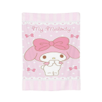 Roosa My Melody mustriga fliisist tekk Armas multikatekk voodi jaoks kontorisse &Uuml;lipehme voodipesu tekid, 180x230cm