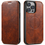Magnetlaadimise nahast &uuml;mbris iPhone 16 Pro Max 15 14 Plus 13 Pro 12 jaoks, seisutoega, kaarditaskuga, vanaaegne klappkate For iPhone 15plus khaki