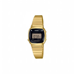 Casio VINTAGE Seeria-L Digitaalne N&auml;idik STANDARD LCD Ruudukujuline Tihvtikell Veekindel Spordi Kvartsikell Kvartsmehhanism Roostevabast Terasest Rihm LA670WGAD-1 must