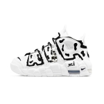 Nike Air More Uptempo S&uuml;nteetiline Nahk Libisemisvastane Kulumiskindel Polsterdus Keskmise k&otilde;rgusega Vintage Korvpallijalatsid DH9719-100(Team1940-) 38 black