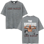 Conor McGregor The Notorious Vintage Pesudega T-s&auml;rk Meestele Naistele Klassikaline V&auml;givaldne Esteetika T-s&auml;rgid Vabaaja L&otilde;tv &Uuml;legabariidiline T-s&auml;rk S