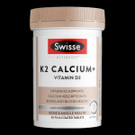 Swisse Kaltsiumtsitraat K2 ja D3-ga (90 tabletti)