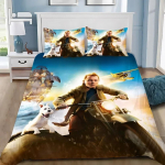 Tintini Seiklusjutud Laste Tekikott Komplekt King Queen Double Twin Single Voodi Linane Komplekt 135x200cm