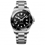 LONGINES Concas sukeldumisseriaali automaatne mehaaniline liikumine 300 meetrit veekindel kell 42 mm must sihver roostevabast terasest ja keraamiline korpus L3.788.4.56.6 must