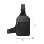 Meeste Veekindel Rinnakott Moodne V&auml;ike Must Crossbody &Otilde;lakott T&otilde;mblukuga Kott Reisimiseks Treenimiseks K&auml;ekott Messenger Bag Meestele