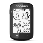 COOSPO CS300 Rattakompuuter, GPS, Traadita Jalgratta Kiirusm&otilde;&otilde;dik, Maanteejalgratas must